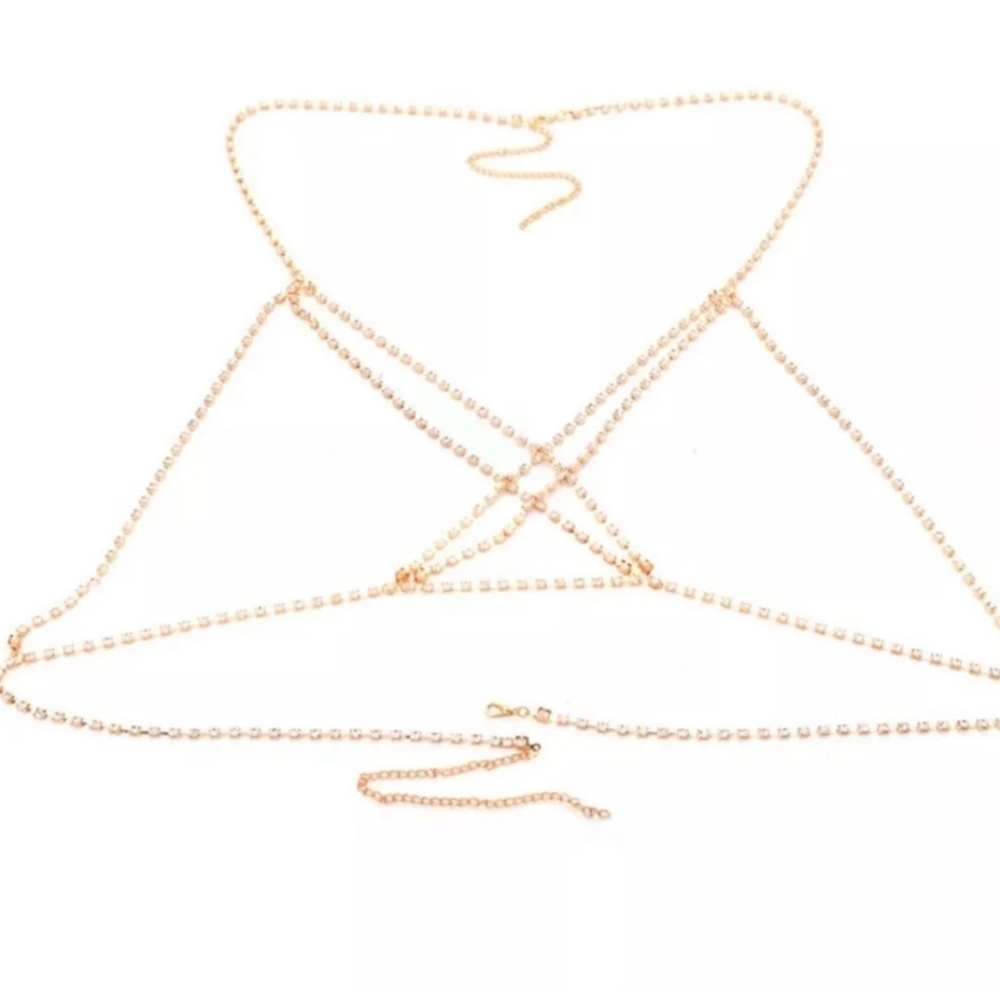 Rhinestone Body Chain / Harness - Picture 2 of 4